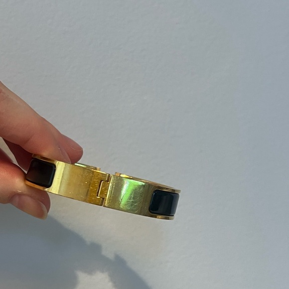 Hermes bracelet black & gold - Picture 7 of 16